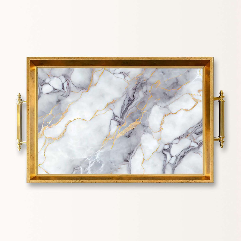 Élégant plateau de service en verre 19,7 x 11,4 x 1,4 pouces | 100% verre de haute qualité | Parfait pour recevoir et servir | Conception élégante et fonctionnelle pour la maison et les fêtes | Durable et facile à nettoyer