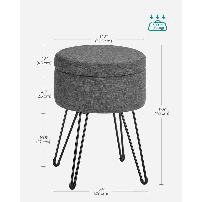Ottoman, Dark Grey