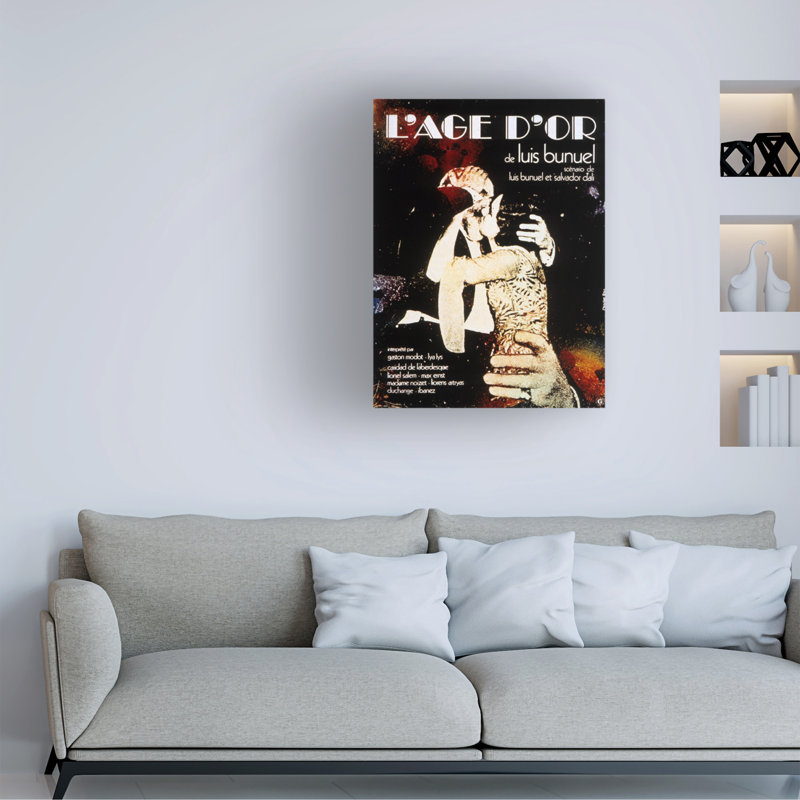 «Lage Dor», artiste inconnu, art sur toile de 1930, H 24 po x l 18 po