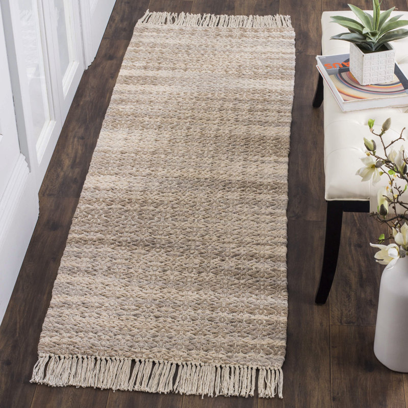 Tapis en coton tissé à plat Waimes, Tapis de couloir 2 pi 3 po x 7 pi