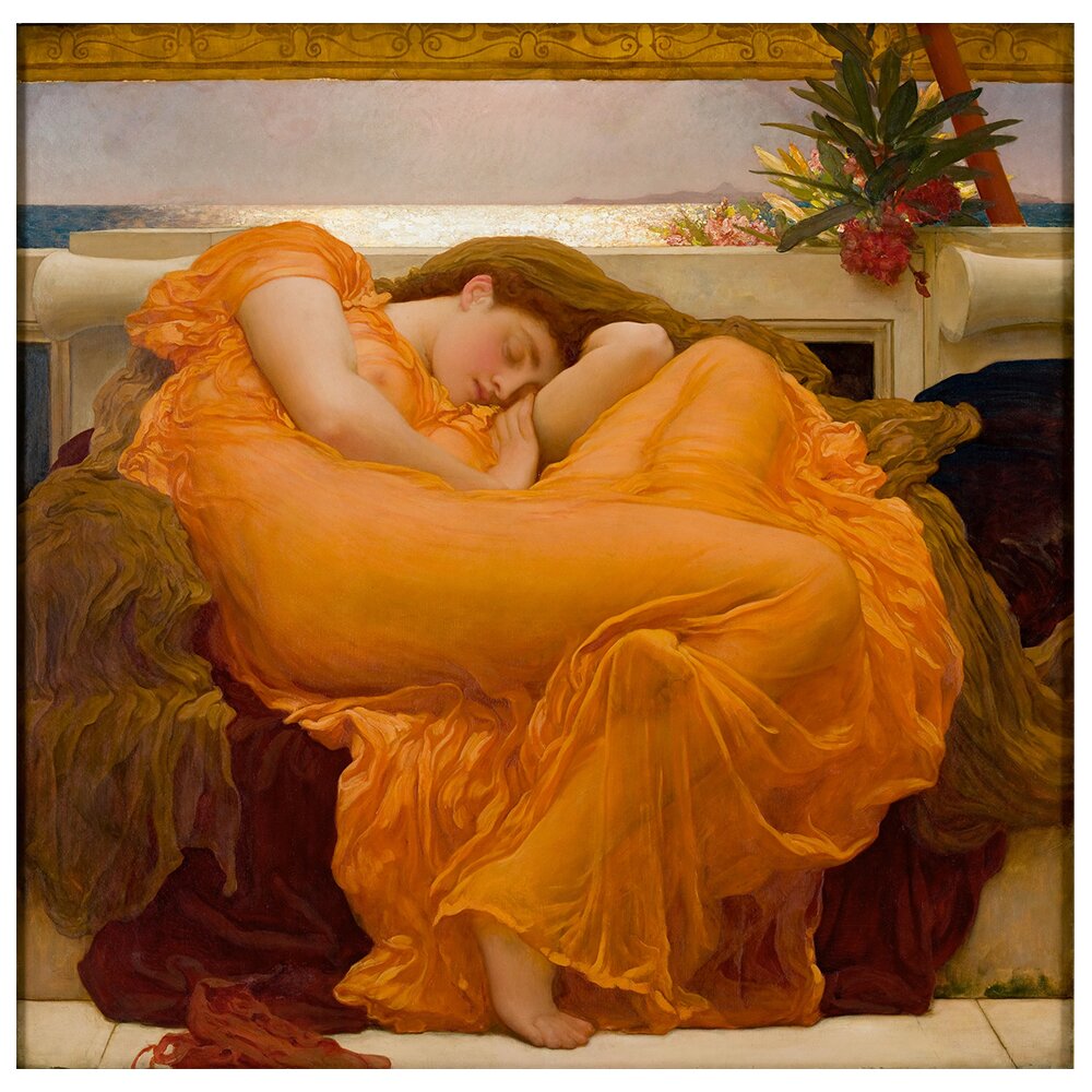 Leinwandbild Flaming June von Frederic Leighton