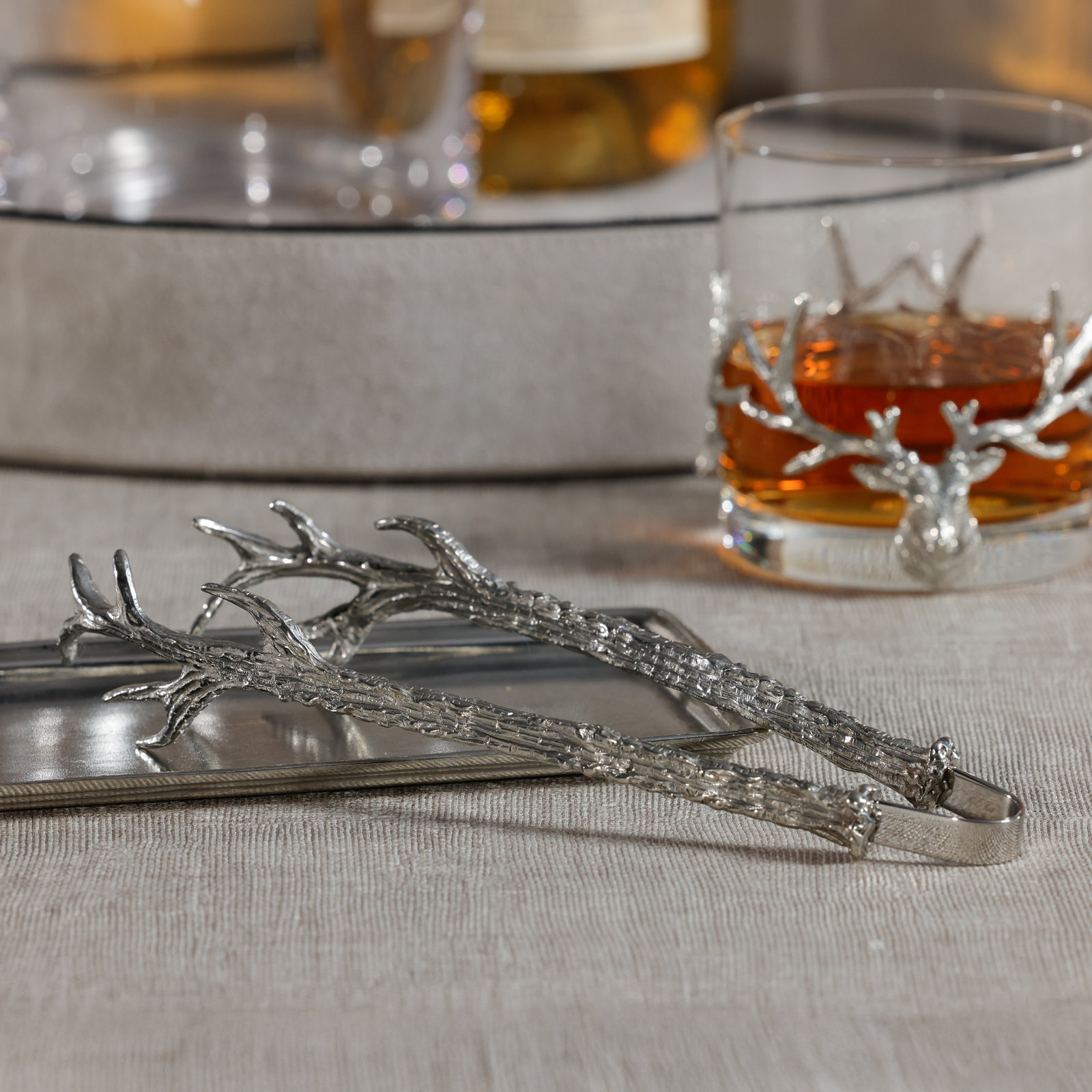 Pewter Ice Tong