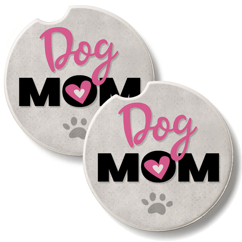 Dog Lover 2 Pack Stone Car Coasters
