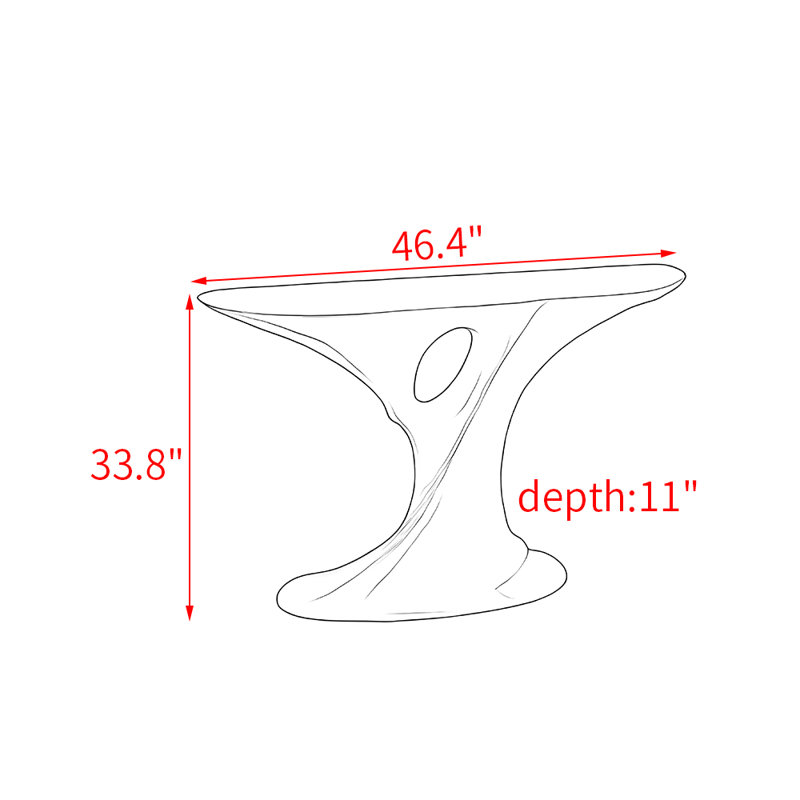 Table moderne et simple., Brun