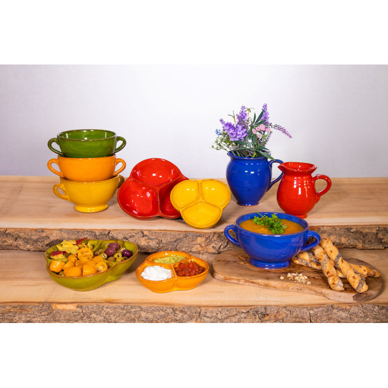 World Menagerie Michalak Ceramic Salad Bowl, Yellow