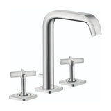 Citterio Luxury Hand Polished Widespread Bathroom Faucet with Drain Assembly