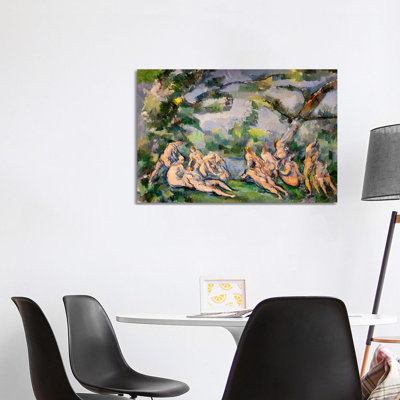 Bathers 1 by Paul Cezanne - Wrapped Canvas Painting