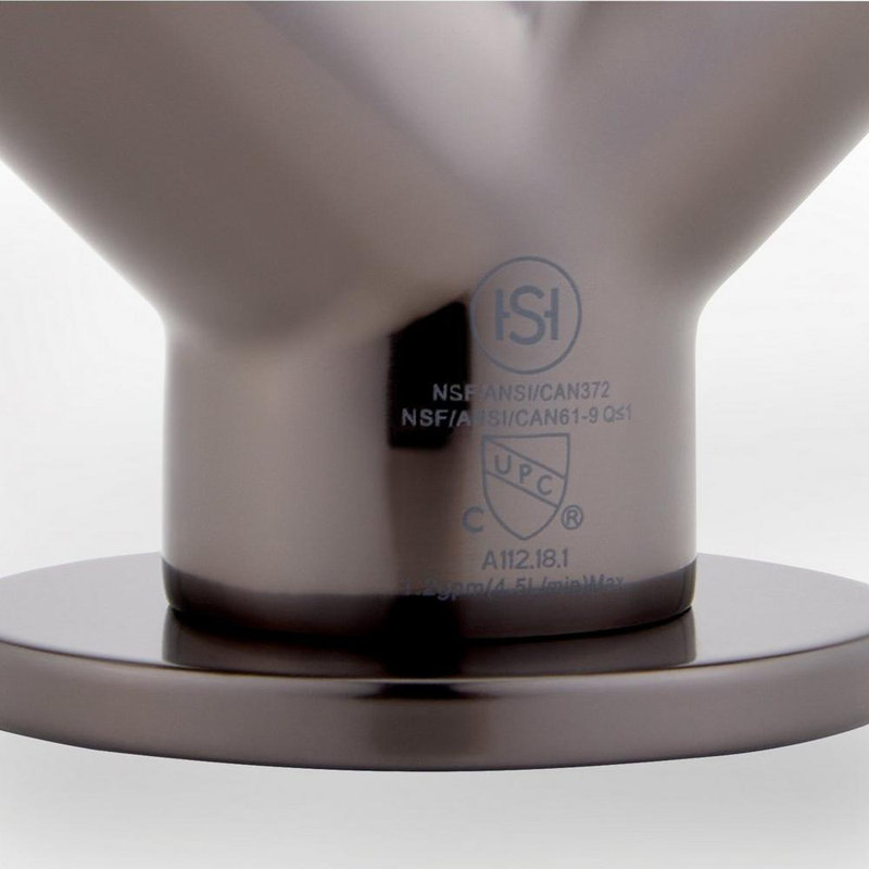 Vassor 1.2 GPM Single Hole Bathroom Faucet, Gunmetal