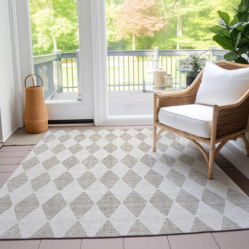 Tapis intérieur / extérieur Loreen avec envers antidérapant, Rectangle 3 pi x 5 pi
