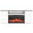 Modern 3-Sided Glass TV Stand With Electric Fireplace For Tvs Up To 80", Entertainment Center With LED Lights, Storage Cabinet & Drawers For Living Room