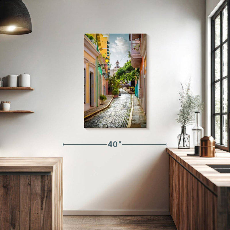 Sirci, vieille rue San Juan, H 36 po x l 24 po