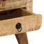37cm W Solid Wood Bedside Table