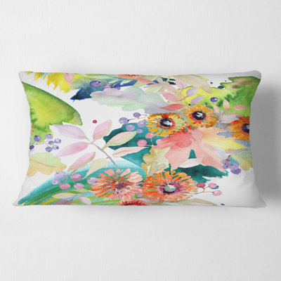 Floral Throw Pillow