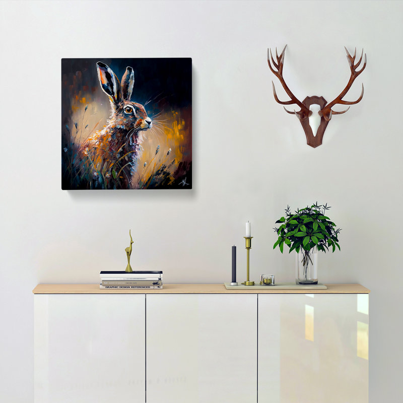 Hare Palette Knife - Wrapped Canvas
