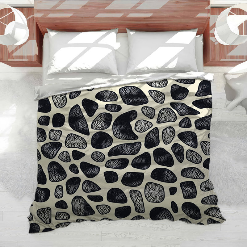 Stone Pattern Bedding Abstract Comforter Gothic, Twin Comforter