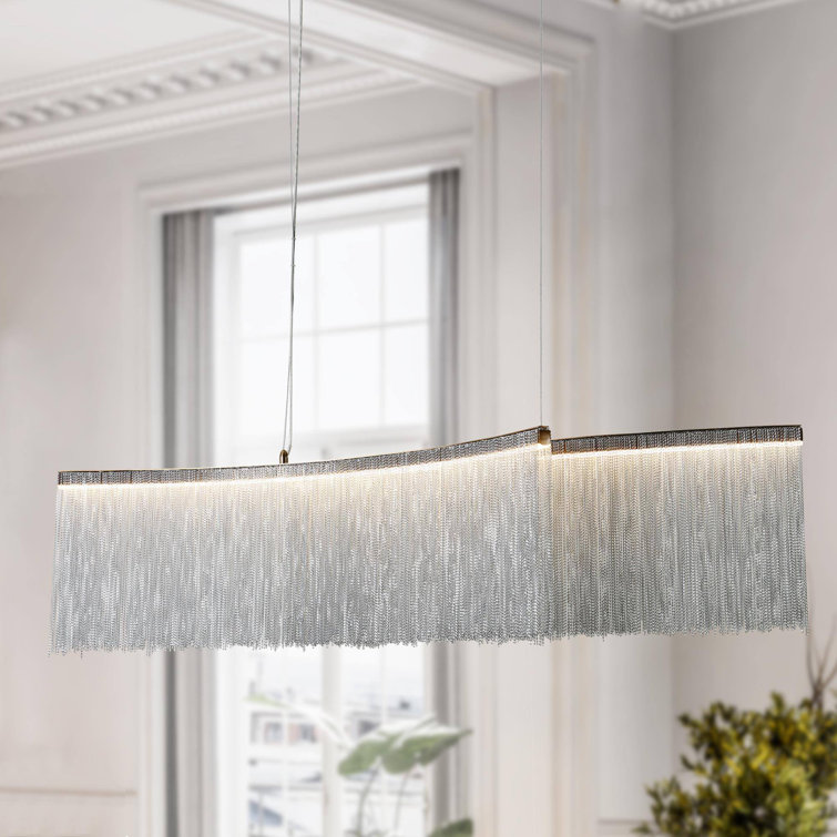 Achai 2 - Light Dimmable LED Square / Rectangle Chandelier