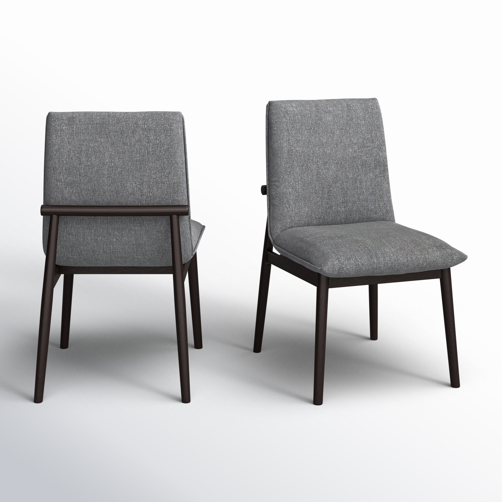 Arawn Upholstered Dining Chair, Dark Grey