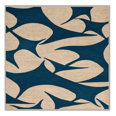 Washable Manta Ray Glide Coastal Area Rug