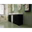 Meuble-lavabo autoportant avec lavabo en résine et armoires de rangement, avec porte à fermeture douce, ensemble KD-1740360223