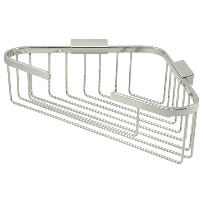 Panier Deltana WBC1310U14, coin triangulaire 13-1 / 4 "x 10-1 / 4" en nickel poli, Nickel poli