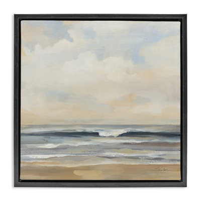 «Misty Haze Shoreline Floater», art mural sur toile par Silvia Vassileva
