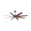 Ariella - Eight Blade Ceiling Fan - Brushed Brass Finish - Matte Black Blades-1855432164-1855432150