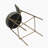 29'' H Seat Height Upholstered Bar Stools Set Of 2 Faux Leather Counter Dining Stool With Golden Legs Modern Round Kitchen Chairs (Green)-690943885