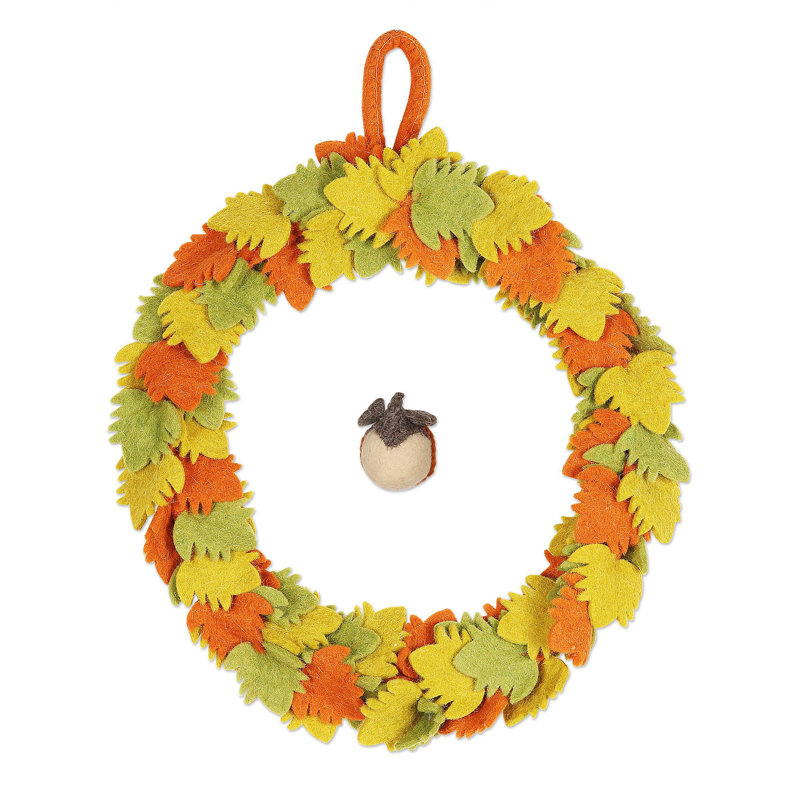 Faux Wool / Felt Felt 12.5'' Wreath