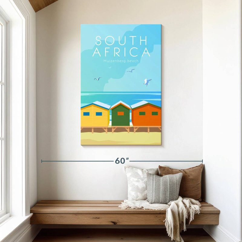 Aime Muizenberg Beach Poster, 45" H x 30" W