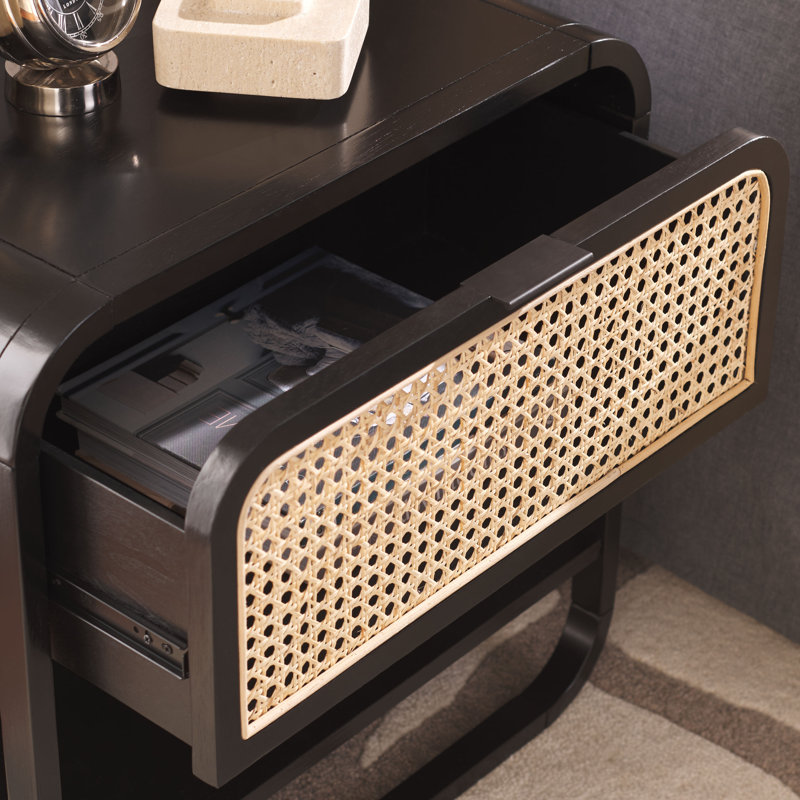 Beren 24'' W Nightstand, Black