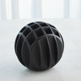 Bub Ball Vase-Matte Black-Lg
