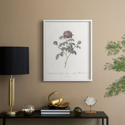 Impression florale vintage encadrée CXLVI - bois massif