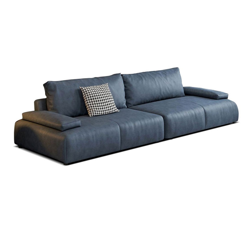 Coussin blanc modulaire 100% polyester, H 33,46 po x l 110,24 po x P 39,37 po, Bleu