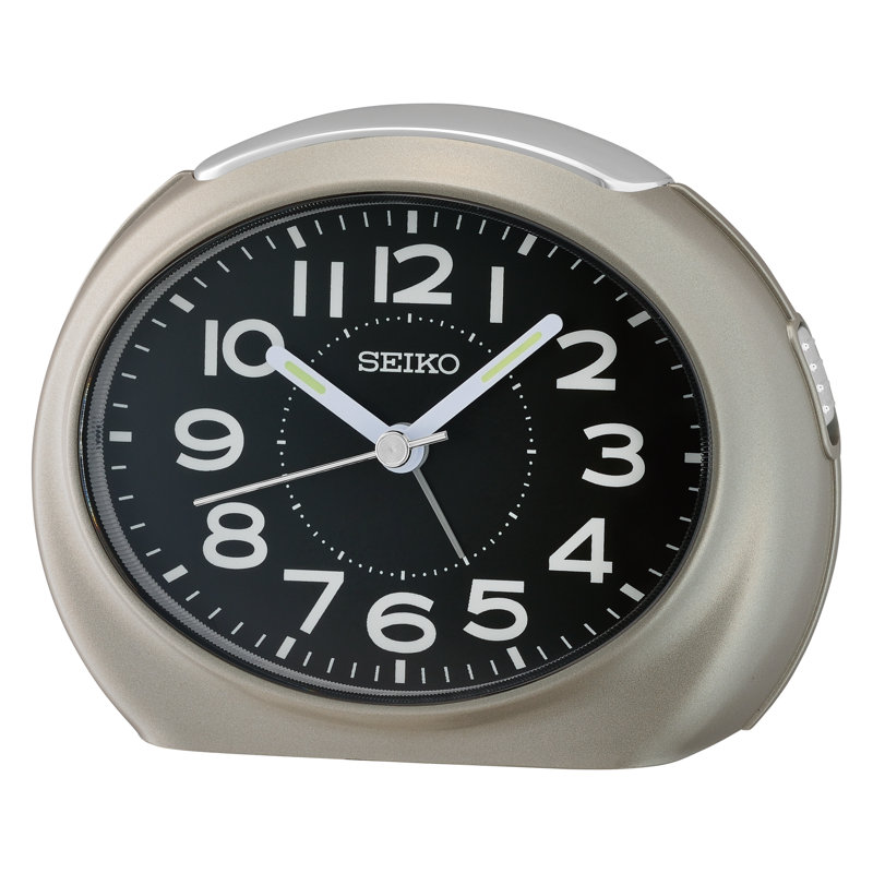 QHE193NLH Alarm Clock, Metallic Warm Gray, Metallic Warm Gray