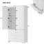 Armoire de rangement de 63,2 po de hauteur avec deux portes et tiroirs, tablette réglable-221291832