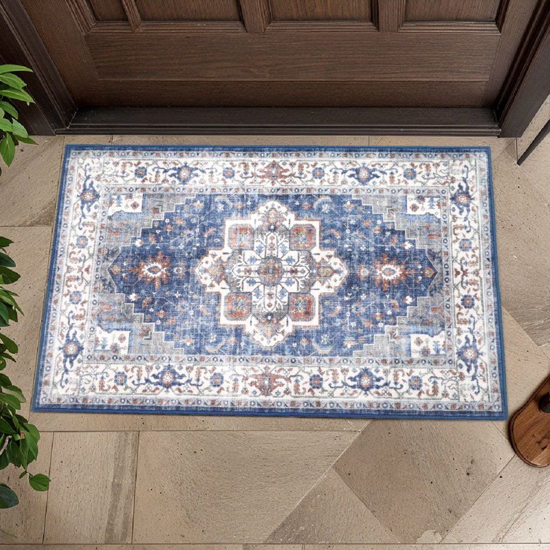 Tapis de couloir intérieur en caoutchouc antidérapant Home Decor, Rectangle 1 pi 8 po x 2 pi 8 po