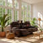 Canapé inclinable électrique en cuir synthétique l 80 po x P 38 po x H 41 po Kanepe