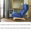Fauteuil inclinable pliable et inclinable, réglage ergonomique de la taille (levier semi-automatique) - Éponge haute densité en tissu doux, canapé-lit simple pour balcon / chambre à coucher-802987412