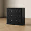 Meuble de rangement modulaire Monos à 3 tiroirs avec portes (lot de 1), noir-273495434