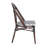 Woven Bistro Patio Side Chair With Pattern