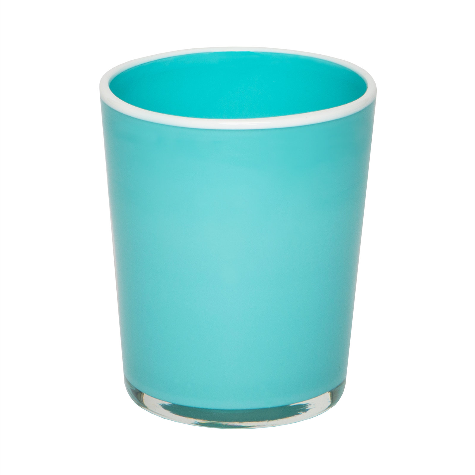 Sarya Drinking Glass, 15 oz., Blue/White