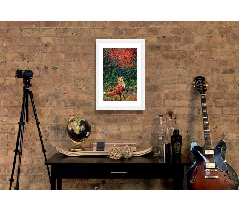 « Fox Fire » par Iris Scott, reproduction, H 12 po x l 8 po x P 0,75 po, Toile