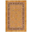 Tapis Laurel2 traditionnel surteint uni orange, vert et crème, lavable à la machine, antidérapant, à poils courts, pour l'intérieur et l'extérieur, adapté aux animaux domestiques, idéal pour le salon, la chambre, la salle à manger, l'entrée, le corridor ou le bureau.-1947514169
