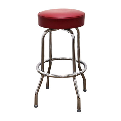 Retro Home Swivel Upholstered Counter Stool