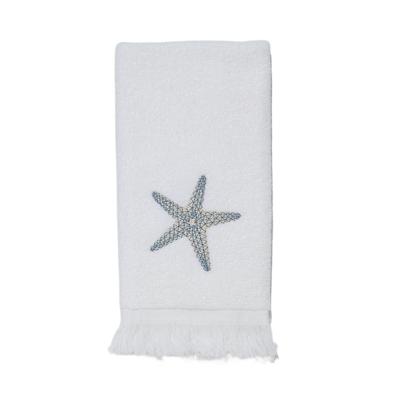 Thorson 100% Cotton Midweight Waffle Fingertip Towel, White
