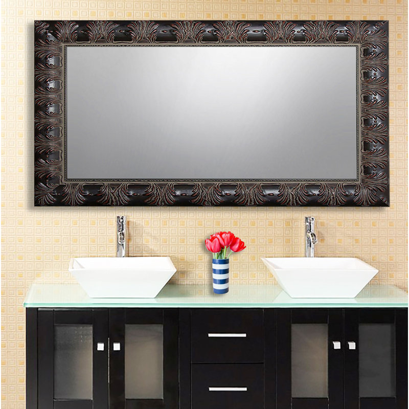 Asiel Wood Wall Mirror, 37" H x 58.5" W