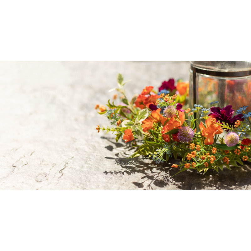 Couronne de dahlia artificielle 21 po 21