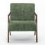 Chaise d'appoint Mid-Century moderne avec structure en bois-133653542