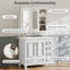 Ensemble de meuble-lavabo et d'armoire à pharmacie 36 po, lavabo en céramique inclus