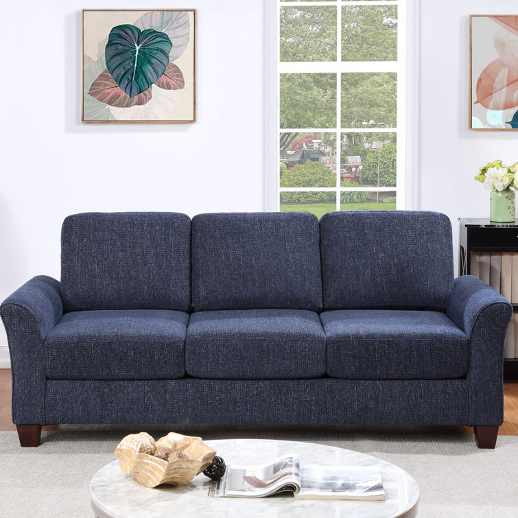 Alzenia 81.5" Flared Arm Sofa with Reversible Cushions